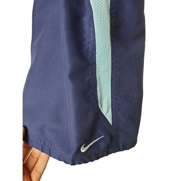 Nike Men's Swim Trunks L Blue Two Toned Boardshorts Pockets 9" Beach Resort - Picture 4 of 7